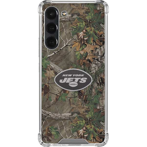 NFL New York Jets Realtree Xtra Green Camo Galaxy S23 Plus Clear Case