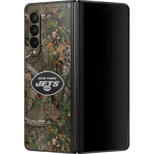 NFL New York Jets Realtree Xtra Green Camo Galaxy Z Fold3 5G Skin