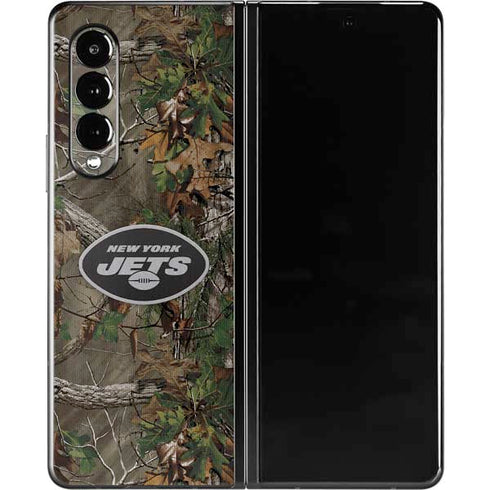 NFL New York Jets Realtree Xtra Green Camo Galaxy Z Fold3 5G Skin