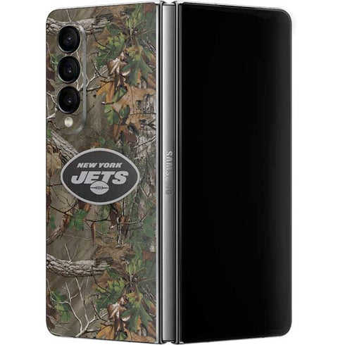 NFL New York Jets Realtree Xtra Green Camo Galaxy Z Fold4 5G Skin
