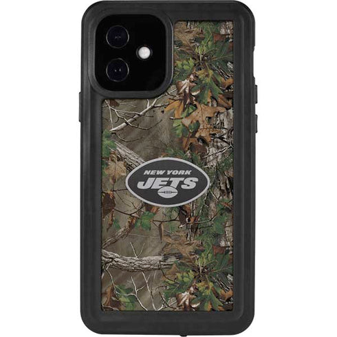 NFL New York Jets Realtree Xtra Green Camo iPhone 12 Waterproof Case