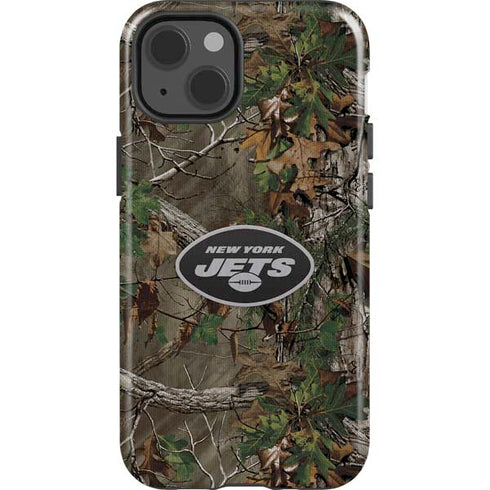 NFL New York Jets Realtree Xtra Green Camo iPhone 15 Impact Case