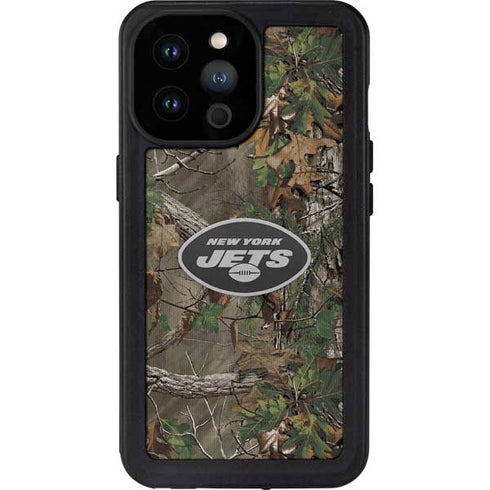 NFL New York Jets Realtree Xtra Green Camo iPhone 14 Pro Max Waterproof Case