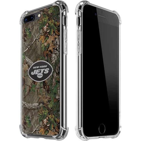 NFL New York Jets Realtree Xtra Green Camo iPhone 7/8 Plus Clear Case