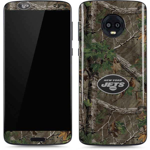 NFL New York Jets Realtree Xtra Green Camo Moto G6 Skin