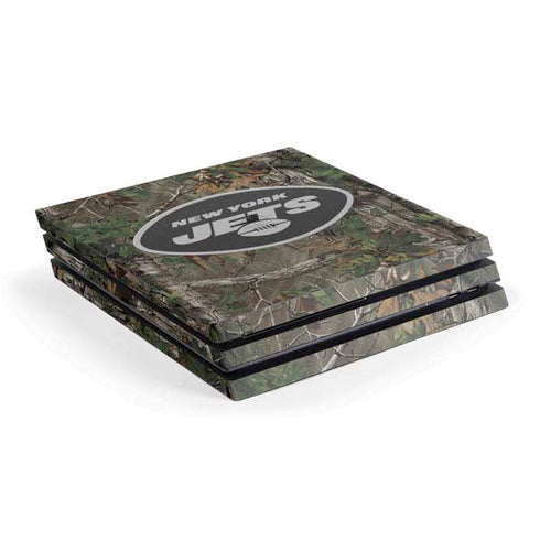 NFL New York Jets Realtree Xtra Green Camo PS4 Pro Console Skin