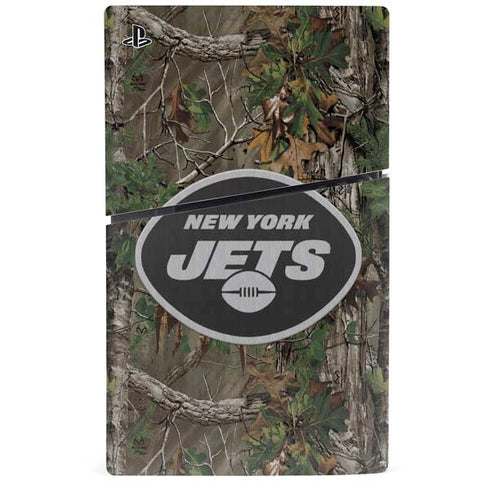 NFL New York Jets Realtree Xtra Green Camo PS5 Slim Digital Edition Bundle Skin