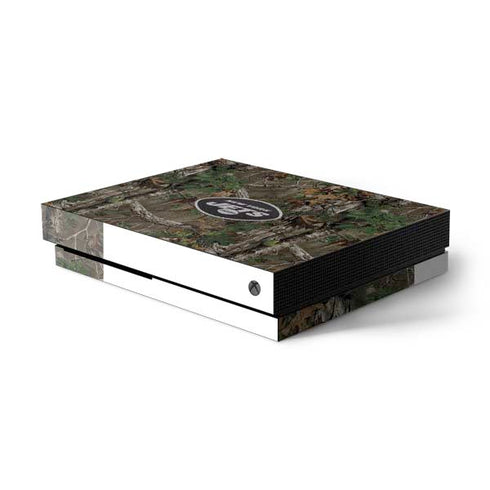 NFL New York Jets Realtree Xtra Green Camo Xbox One X Console Skin