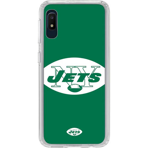 NFL New York Jets Retro Logo Galaxy A10e Clear Case