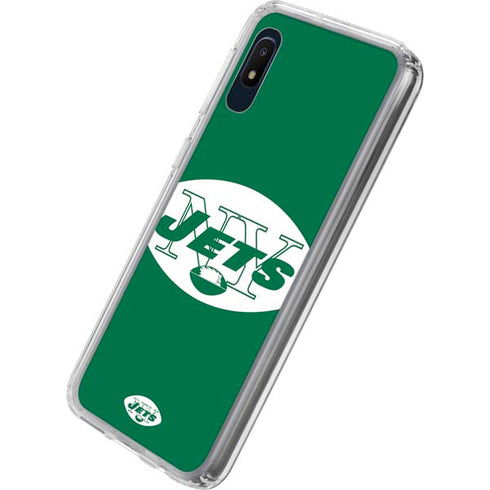 NFL New York Jets Retro Logo Galaxy A10e Clear Case