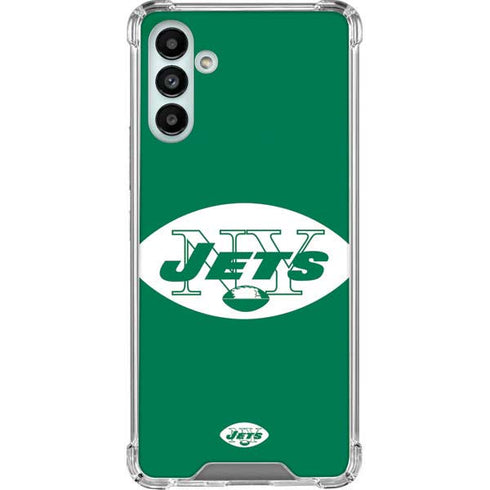 NFL New York Jets Retro Logo Galaxy A13 5G Clear Case