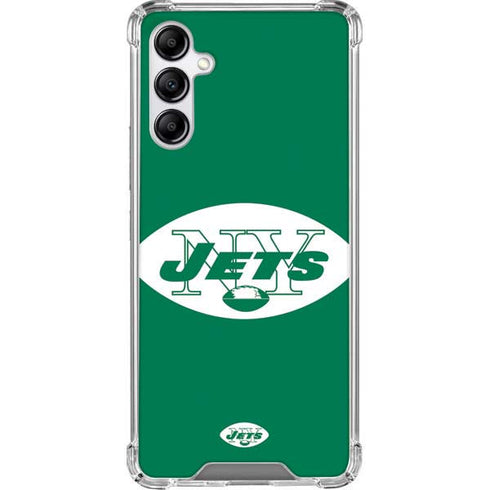 NFL New York Jets Retro Logo Galaxy A14 5G Clear Case