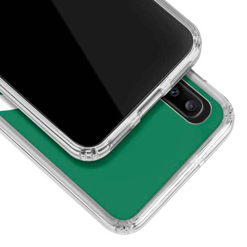 NFL New York Jets Retro Logo Galaxy A30 Clear Case