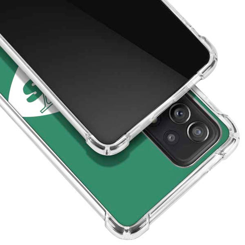 NFL New York Jets Retro Logo Galaxy A72 5G Clear Case