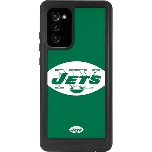 NFL New York Jets Retro Logo Galaxy Note20 5G Waterproof Case