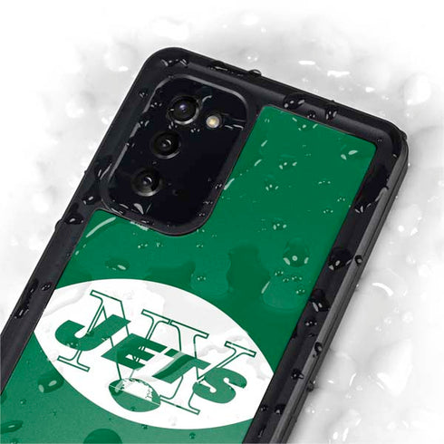 NFL New York Jets Retro Logo Galaxy Note20 5G Waterproof Case