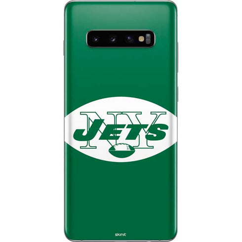 NFL New York Jets Retro Logo Galaxy S10 Plus Skin