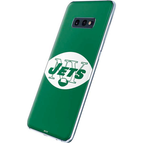 NFL New York Jets Retro Logo Galaxy S10e Skin