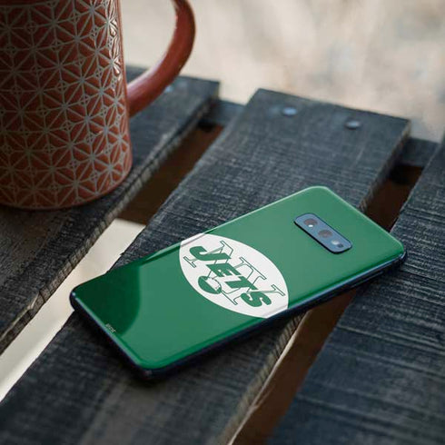 NFL New York Jets Retro Logo Galaxy S10e Skin