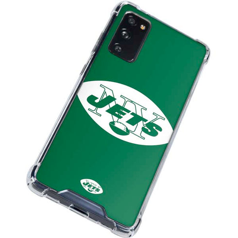NFL New York Jets Retro Logo Galaxy S20 FE Clear Case
