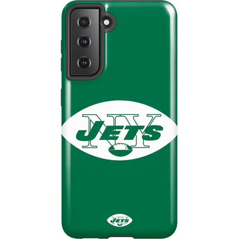 NFL New York Jets Retro Logo Galaxy S21 5G Pro Case