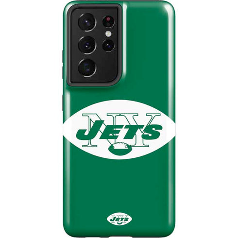 NFL New York Jets Retro Logo Galaxy S21 Ultra 5G Pro Case