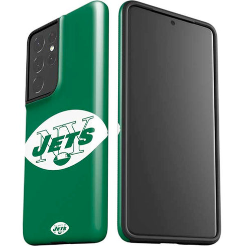 NFL New York Jets Retro Logo Galaxy S21 Ultra 5G Pro Case