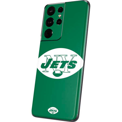 NFL New York Jets Retro Logo Galaxy S21 Ultra 5G Skin