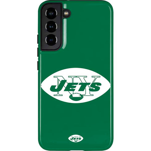 NFL New York Jets Retro Logo Galaxy S22 Plus Pro Case