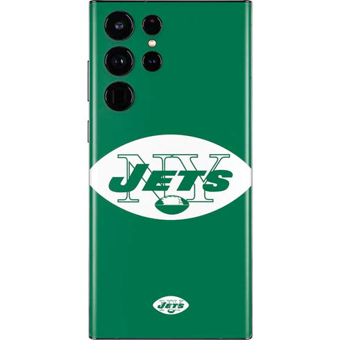 NFL New York Jets Retro Logo Galaxy S22 Ultra Skin