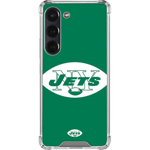 NFL New York Jets Retro Logo Galaxy S23 Clear Case