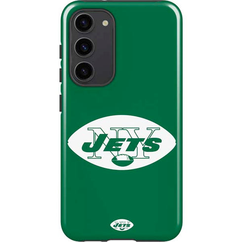 NFL New York Jets Retro Logo Galaxy S23 Plus Pro Case