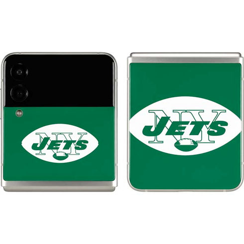 NFL New York Jets Retro Logo Galaxy Z Flip3 5G Skin
