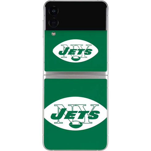 NFL New York Jets Retro Logo Galaxy Z Flip3 5G Skin