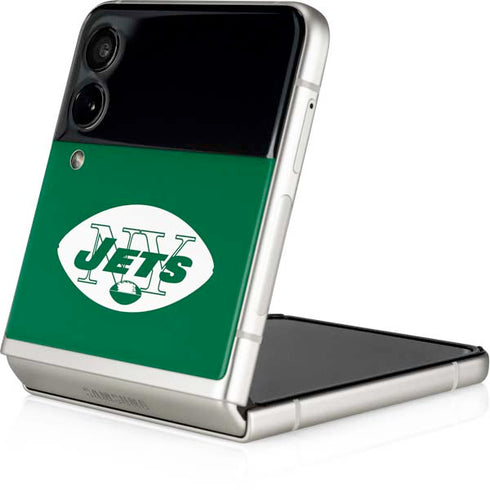 NFL New York Jets Retro Logo Galaxy Z Flip3 5G Skin