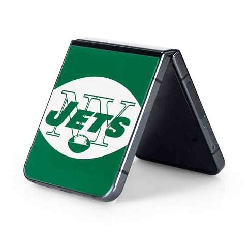 NFL New York Jets Retro Logo Galaxy Z Flip5 5G Skin