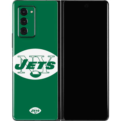NFL New York Jets Retro Logo Galaxy Z Fold2 5G Skin
