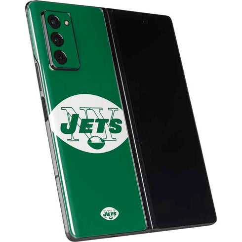 NFL New York Jets Retro Logo Galaxy Z Fold2 5G Skin