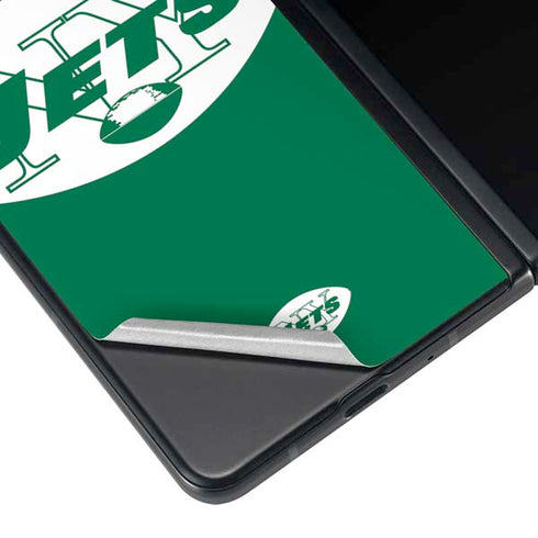 NFL New York Jets Retro Logo Galaxy Z Fold4 5G Skin