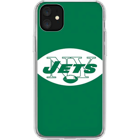 NFL New York Jets Retro Logo iPhone 11 Clear Case