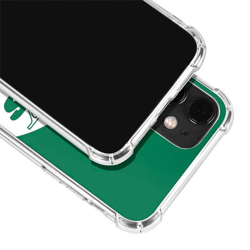 NFL New York Jets Retro Logo iPhone 12 Clear Case