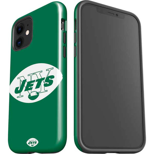 NFL New York Jets Retro Logo iPhone 12 Impact Case