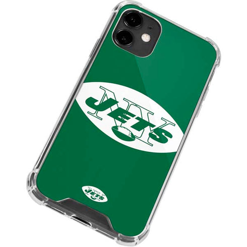 NFL New York Jets Retro Logo iPhone 12 Mini Clear Case