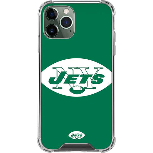 NFL New York Jets Retro Logo iPhone 12 Pro Clear Case