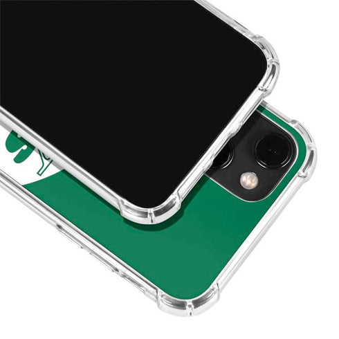 NFL New York Jets Retro Logo iPhone 13 Mini Clear Case