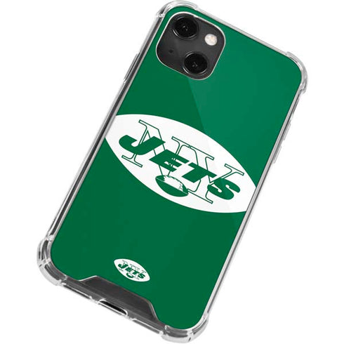 NFL New York Jets Retro Logo iPhone 13 Mini Clear Case