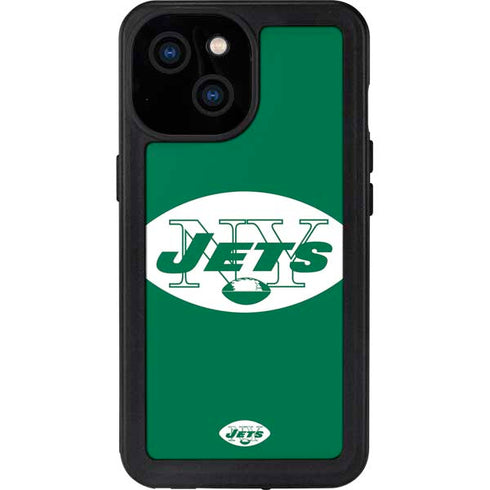 NFL New York Jets Retro Logo iPhone 13 Mini Waterproof Case