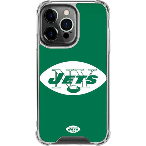 NFL New York Jets Retro Logo iPhone 13 Pro Clear Case