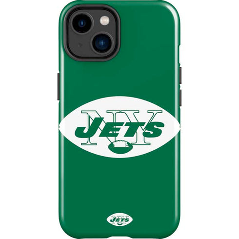 NFL New York Jets Retro Logo iPhone 15 Plus Impact Case