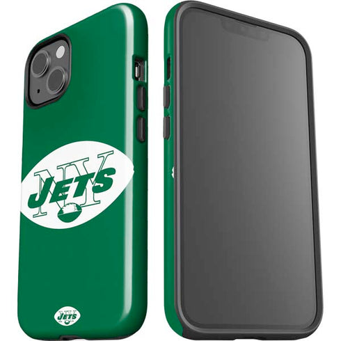 NFL New York Jets Retro Logo iPhone 15 Plus Impact Case
